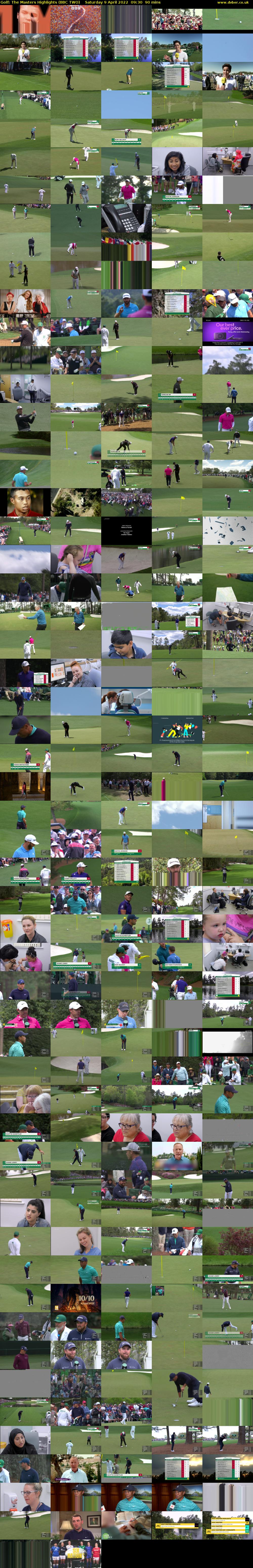 Golf: The Masters Highlights (BBC TWO) Saturday 9 April 2022 09:30 - 11:00