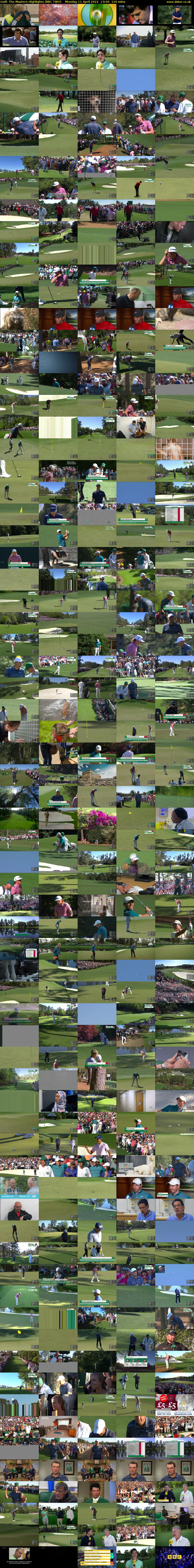 Golf: The Masters Highlights (BBC TWO) Monday 11 April 2022 13:00 - 15:00