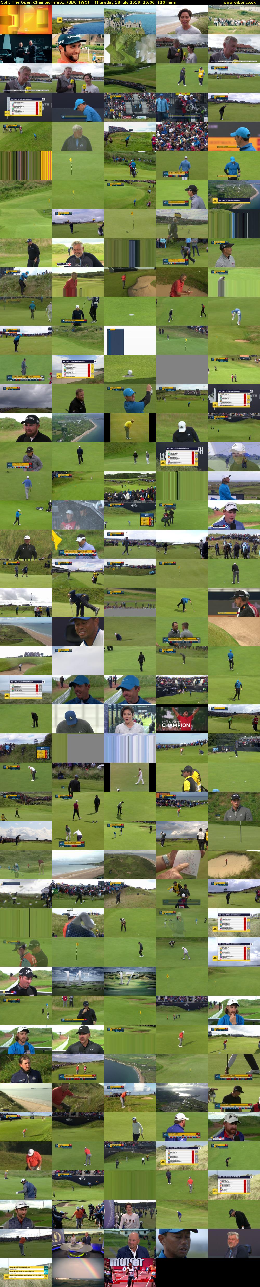 Golf: The Open Championship... (BBC TWO) Thursday 18 July 2019 20:00 - 22:00