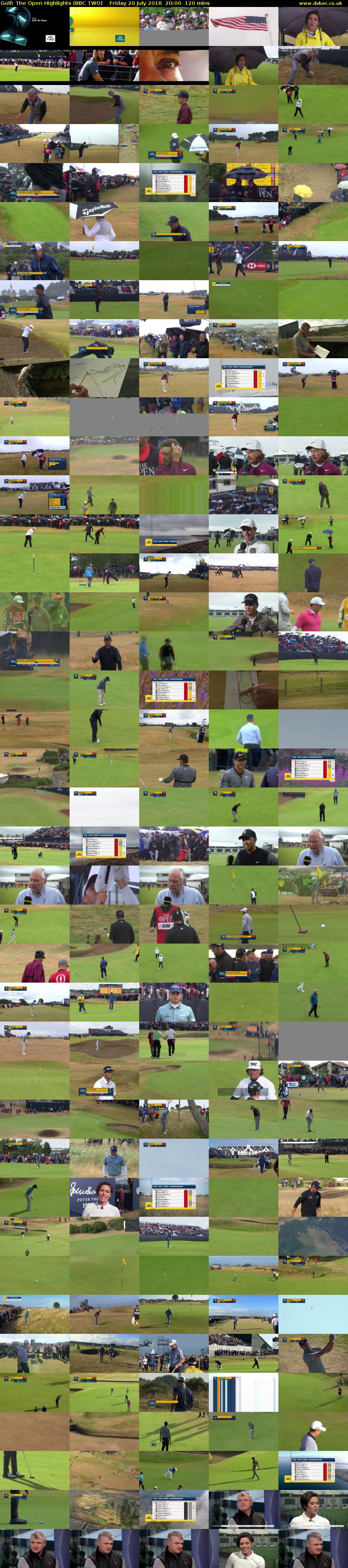 Golf: The Open Highlights (BBC TWO) Friday 20 July 2018 20:00 - 22:00