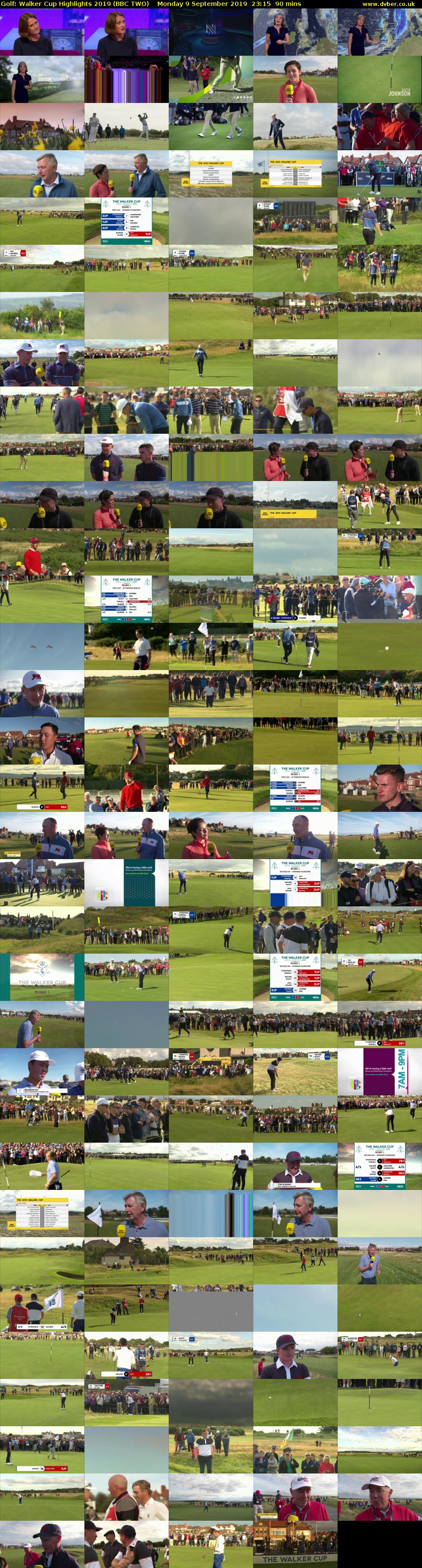 Golf: Walker Cup Highlights 2019 (BBC TWO) Monday 9 September 2019 23:15 - 00:45