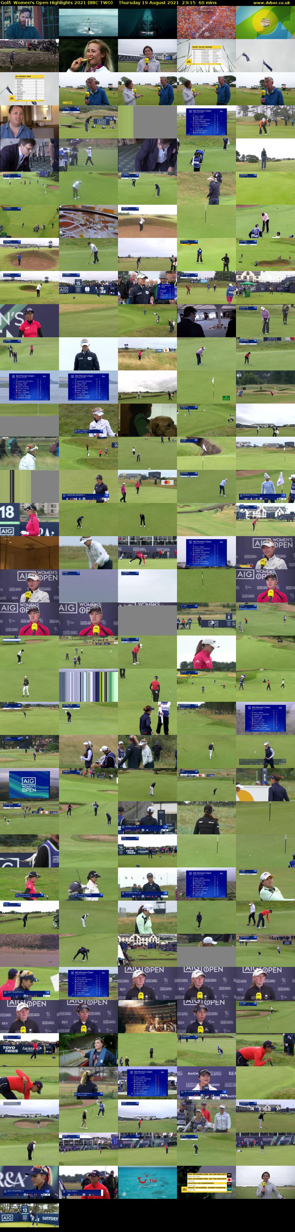 Golf: Women's Open Highlights 2021 (BBC TWO) Thursday 19 August 2021 23:15 - 00:15