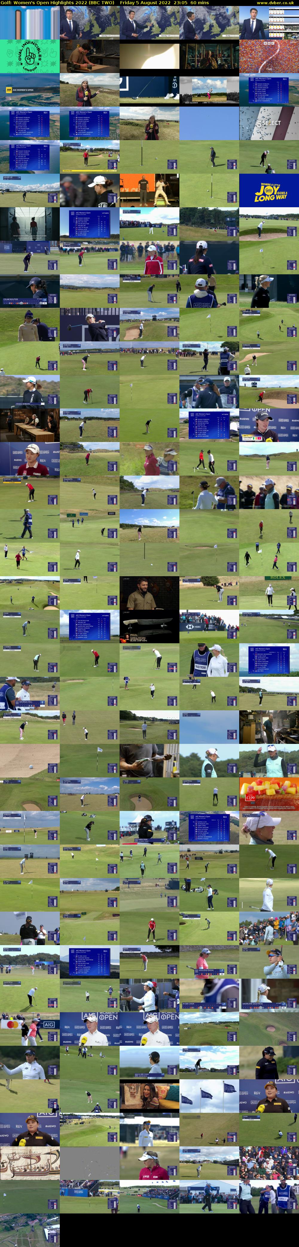 Golf: Women's Open Highlights 2022 (BBC TWO) Friday 5 August 2022 23:05 - 00:05