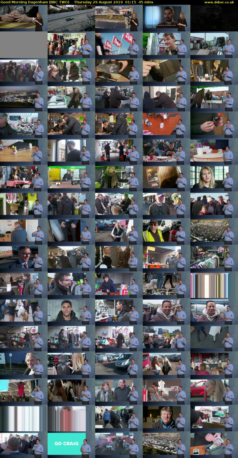 Good Morning Dagenham (BBC TWO) Thursday 29 August 2019 01:15 - 02:00