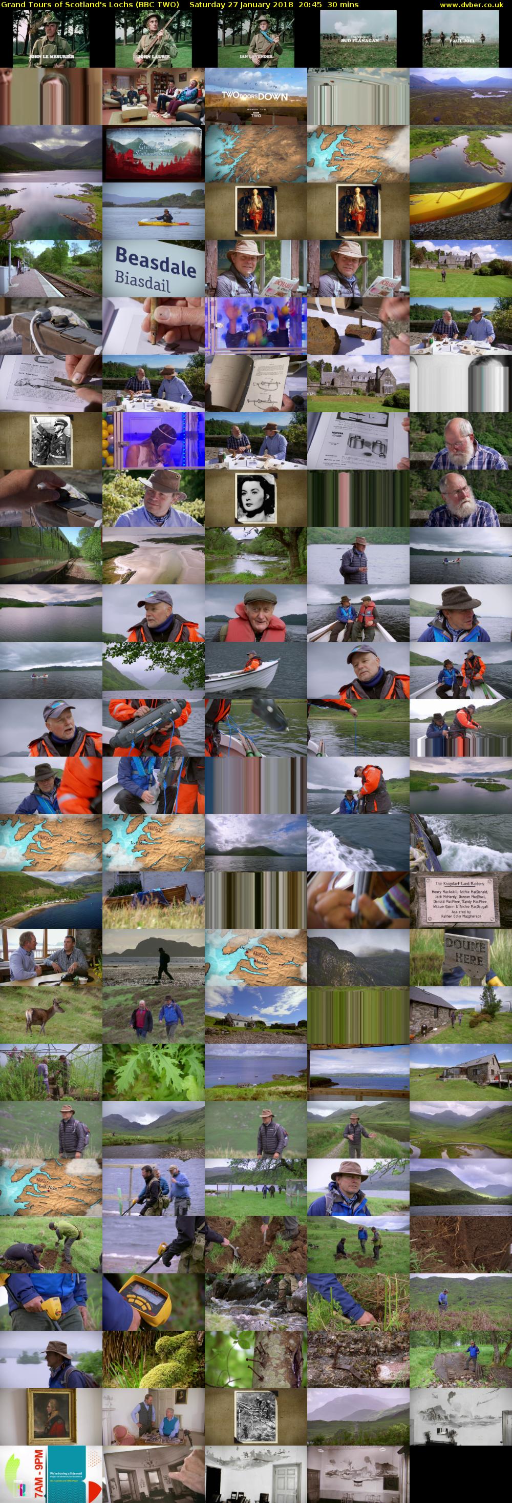 Grand Tours of Scotland's Lochs (BBC TWO) Saturday 27 January 2018 20:45 - 21:15