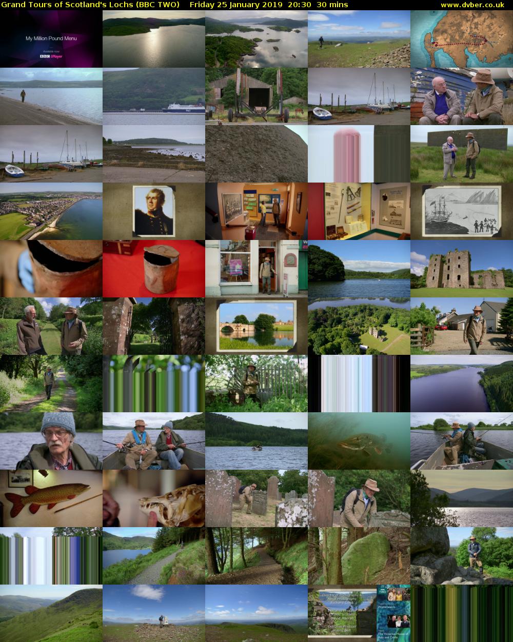 Grand Tours of Scotland's Lochs (BBC TWO) Friday 25 January 2019 20:30 - 21:00