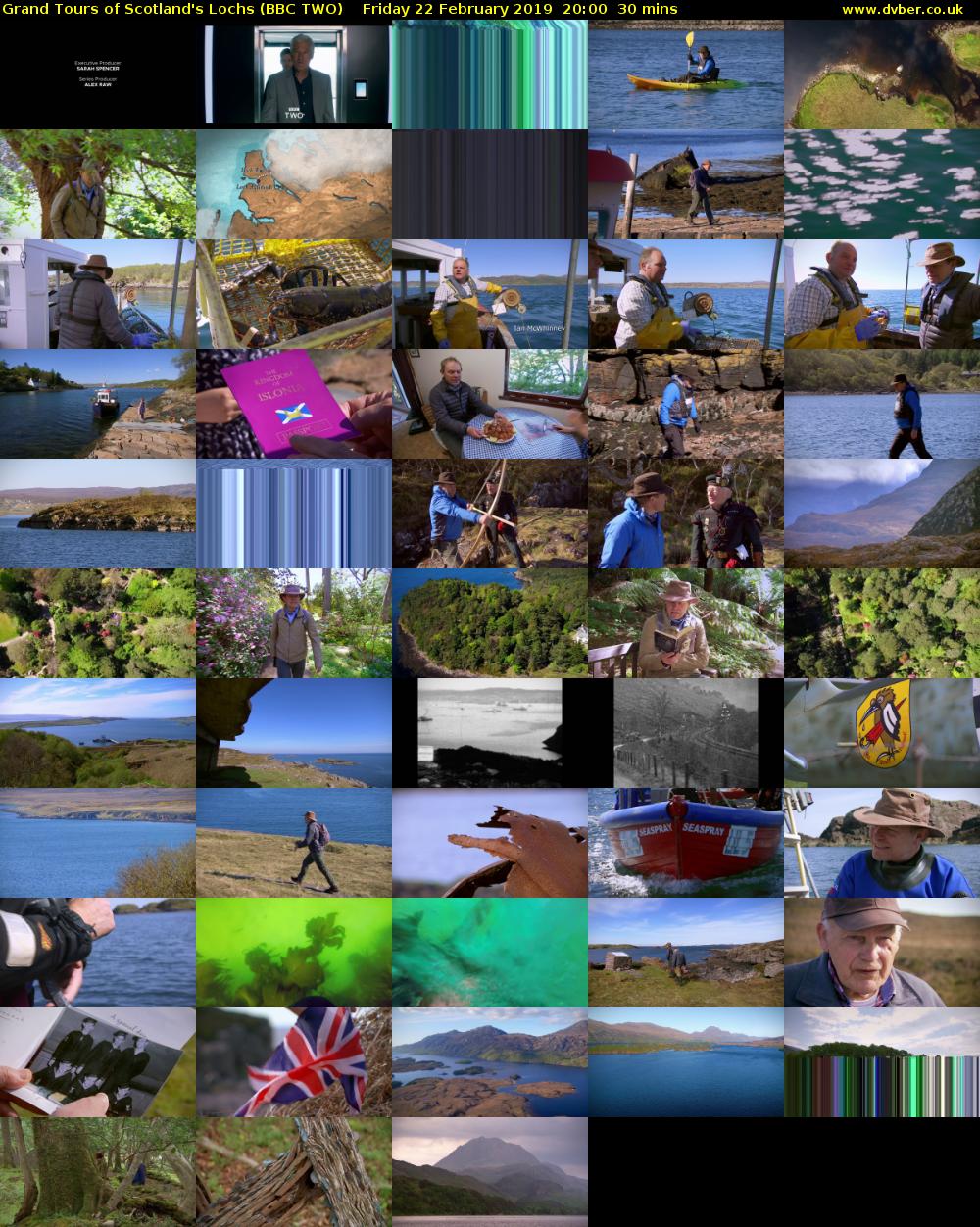 Grand Tours of Scotland's Lochs (BBC TWO) Friday 22 February 2019 20:00 - 20:30