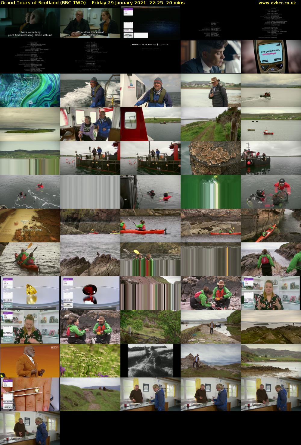 Grand Tours of Scotland (BBC TWO) Friday 29 January 2021 22:25 - 22:45