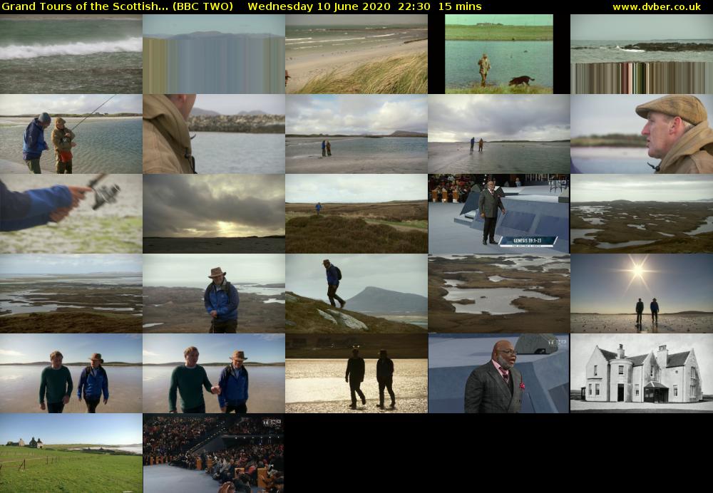Grand Tours of the Scottish... (BBC TWO) Wednesday 10 June 2020 22:30 - 22:45