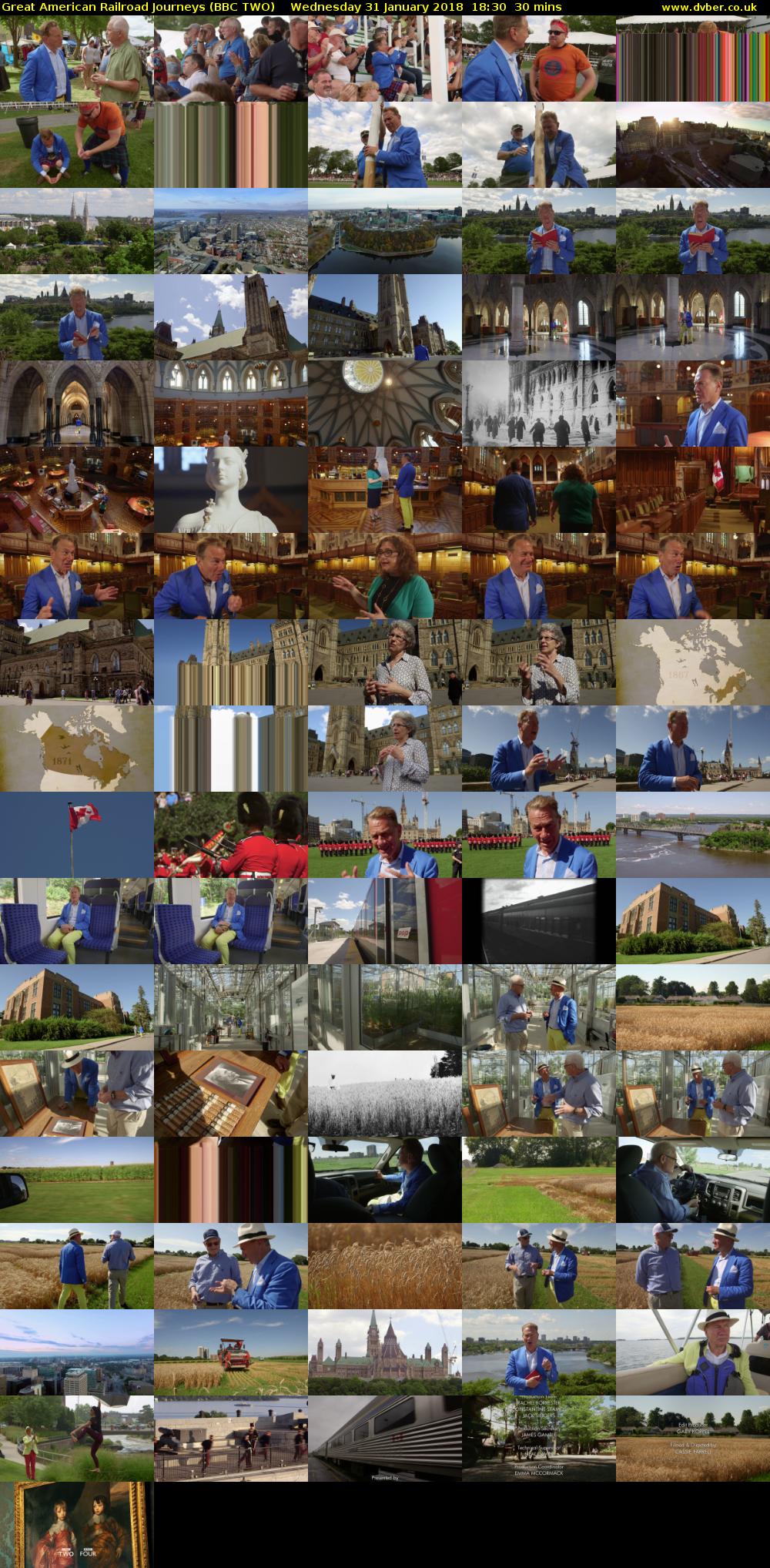 Great American Railroad Journeys (BBC TWO) Wednesday 31 January 2018 18:30 - 19:00