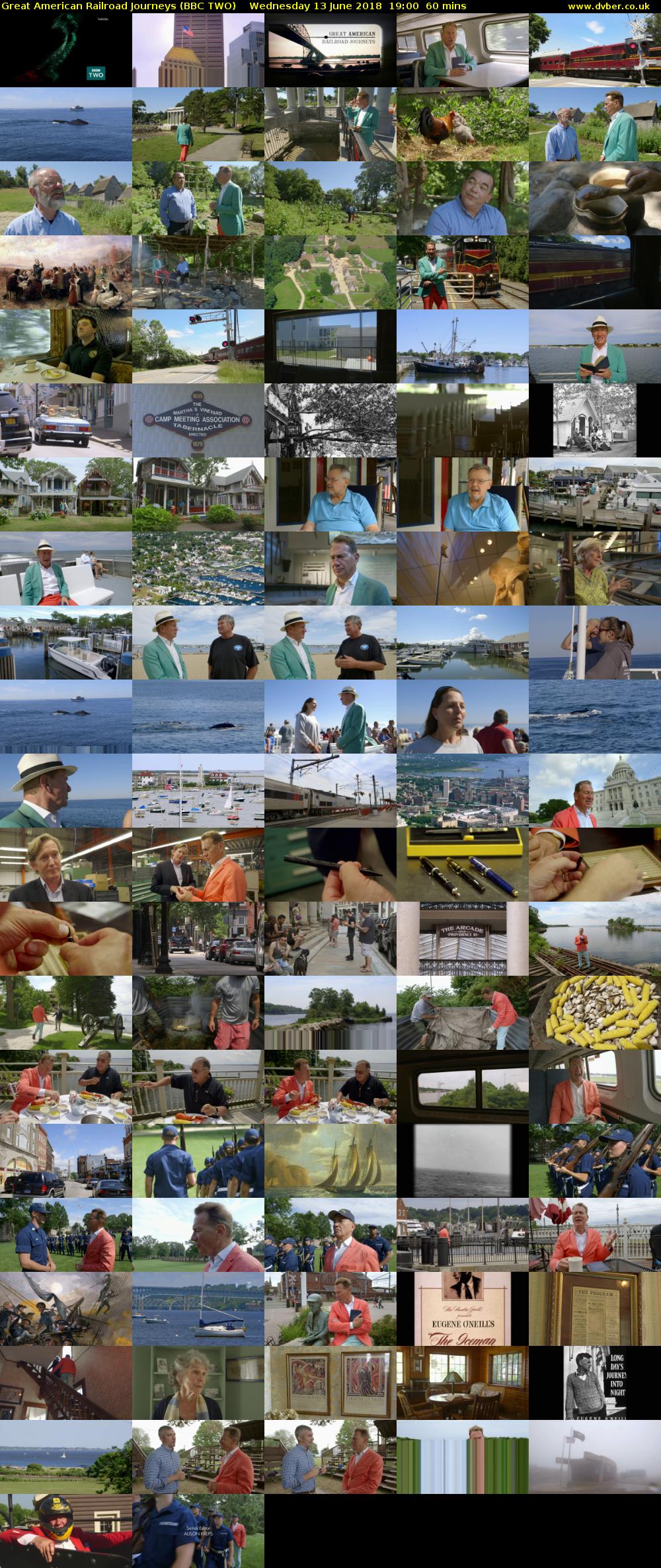 Great American Railroad Journeys (BBC TWO) Wednesday 13 June 2018 19:00 - 20:00