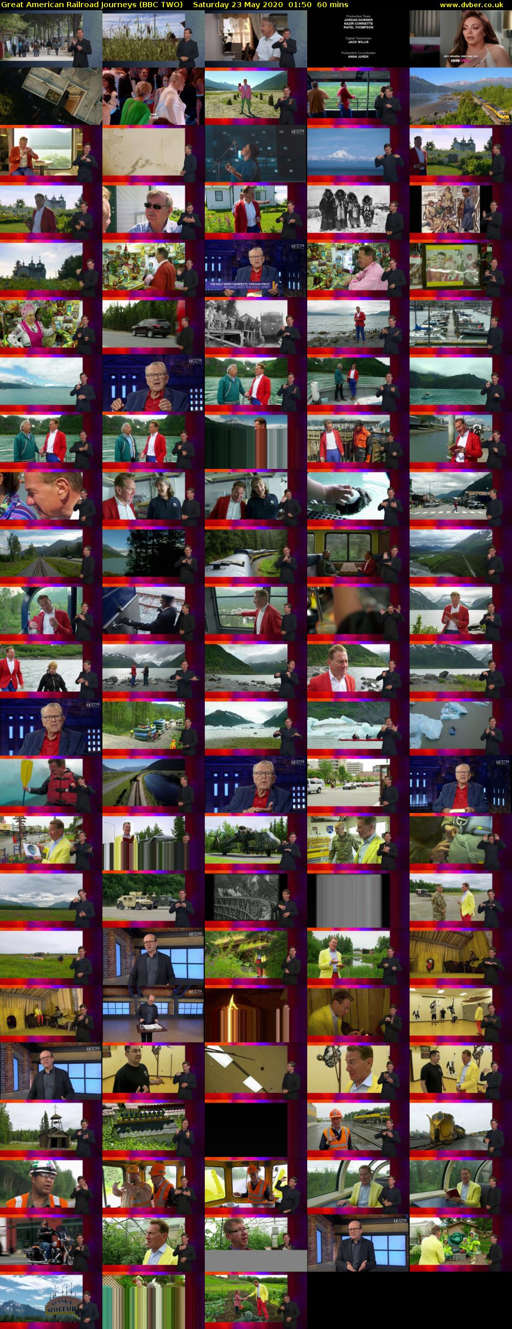 Great American Railroad Journeys (BBC TWO) Saturday 23 May 2020 01:50 - 02:50
