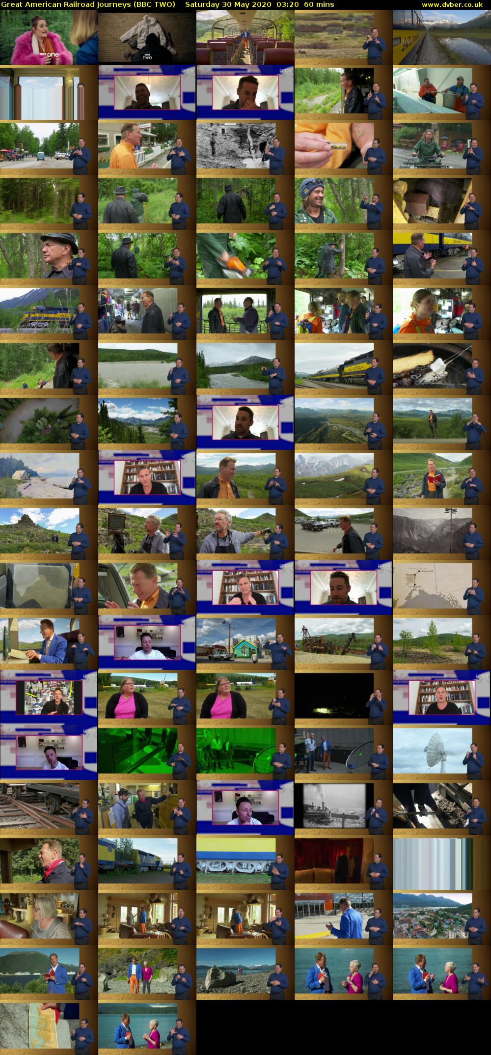 Great American Railroad Journeys (BBC TWO) Saturday 30 May 2020 03:20 - 04:20