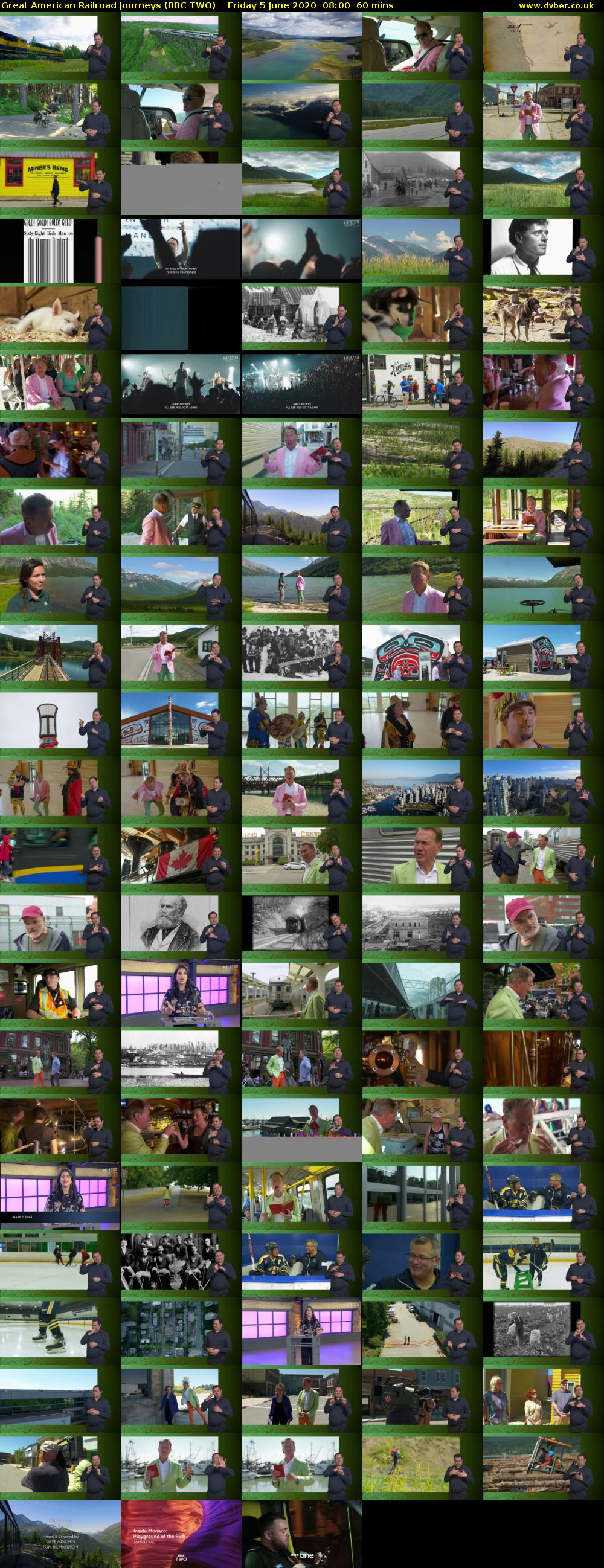 Great American Railroad Journeys (BBC TWO) Friday 5 June 2020 08:00 - 09:00