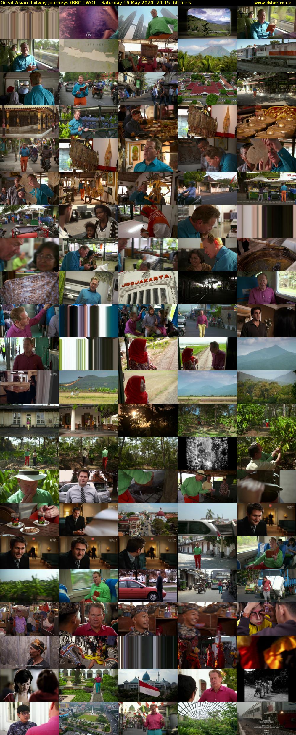 Great Asian Railway Journeys (BBC TWO) Saturday 16 May 2020 20:15 - 21:15