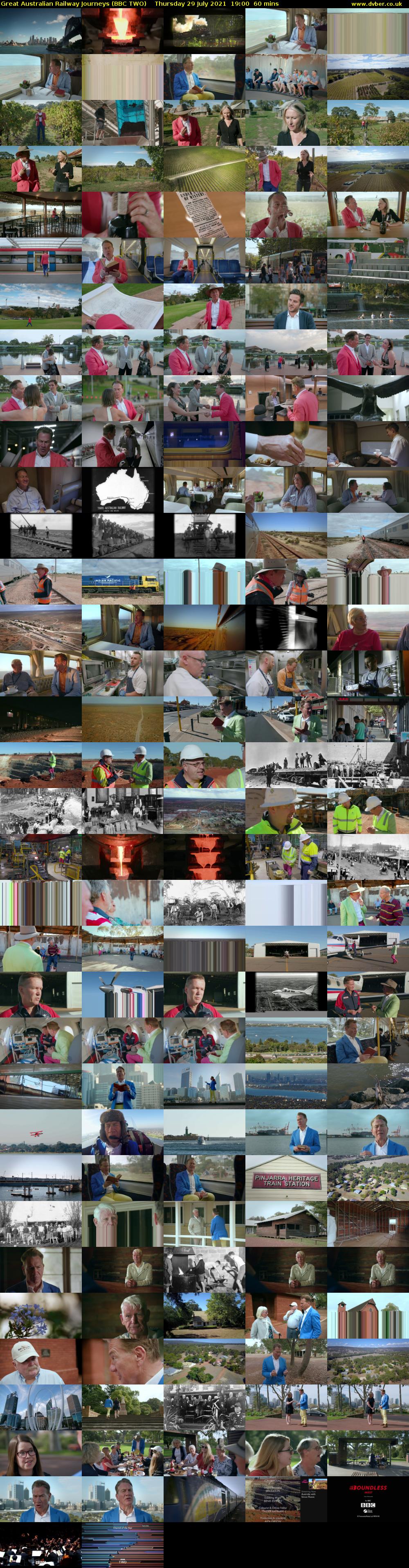 Great Australian Railway Journeys (BBC TWO) Thursday 29 July 2021 19:00 - 20:00