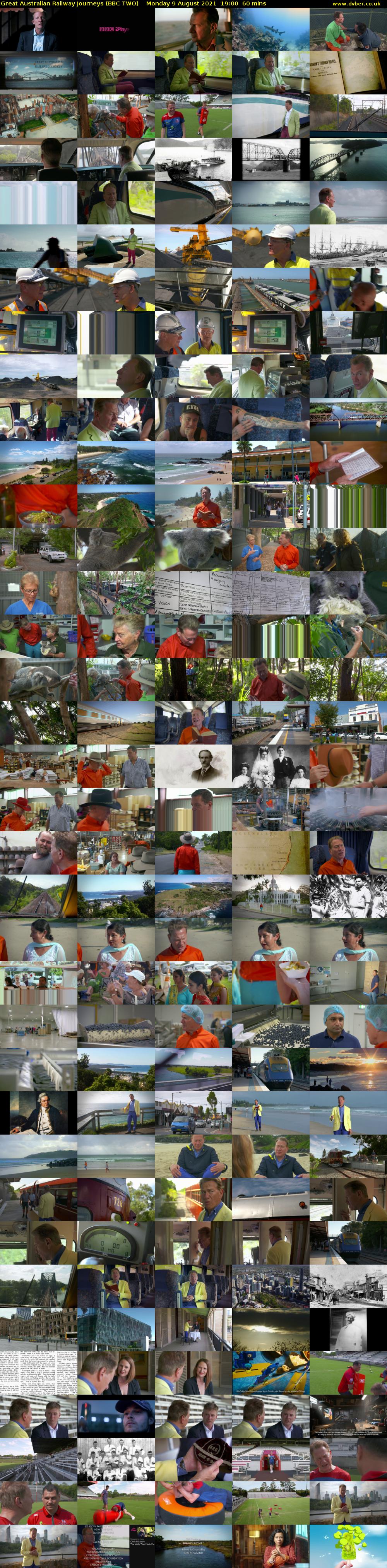 Great Australian Railway Journeys (BBC TWO) Monday 9 August 2021 19:00 - 20:00