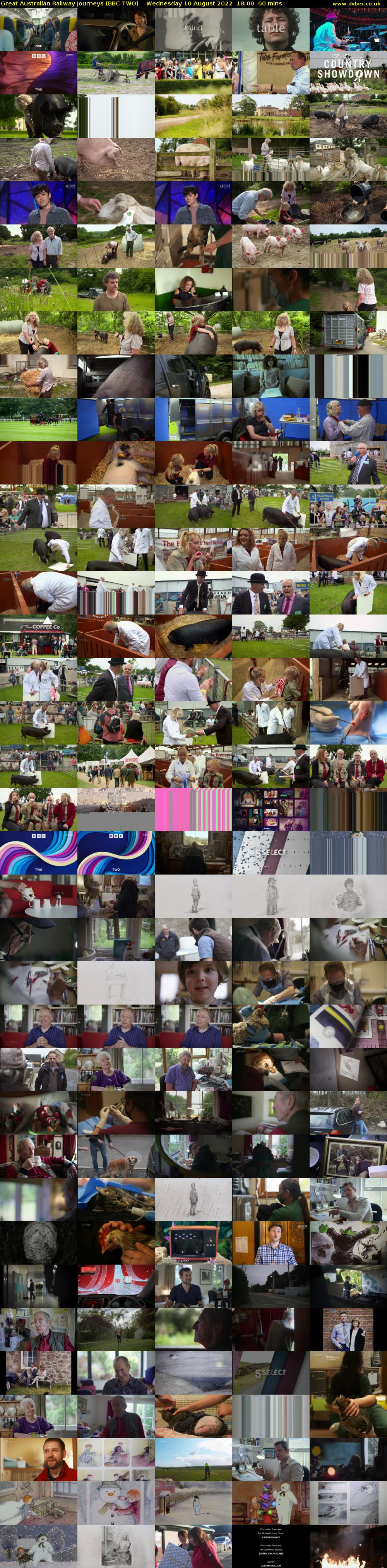 Great Australian Railway Journeys (BBC TWO) Wednesday 10 August 2022 18:00 - 19:00