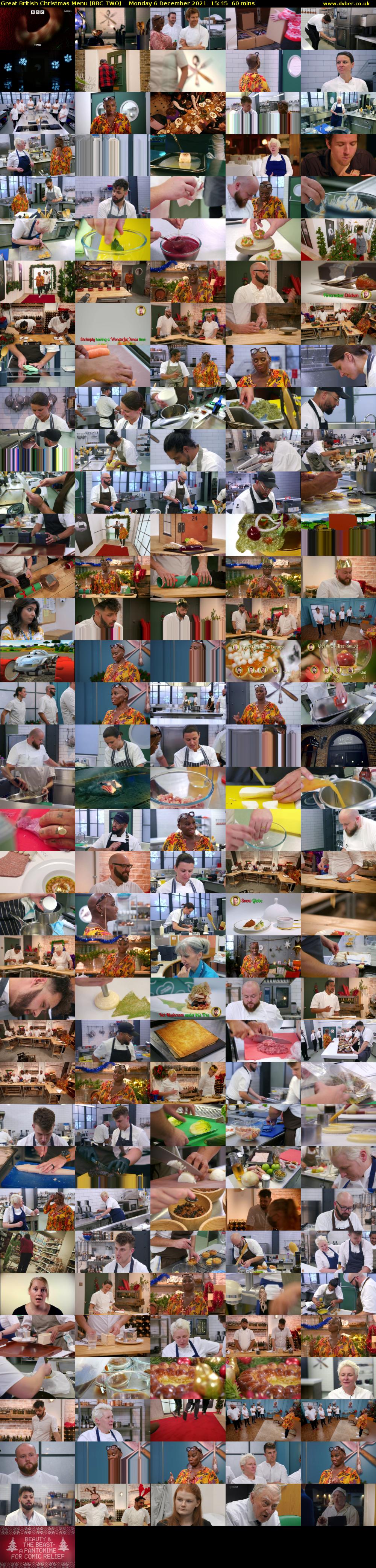 Great British Christmas Menu (BBC TWO) Monday 6 December 2021 15:45 - 16:45