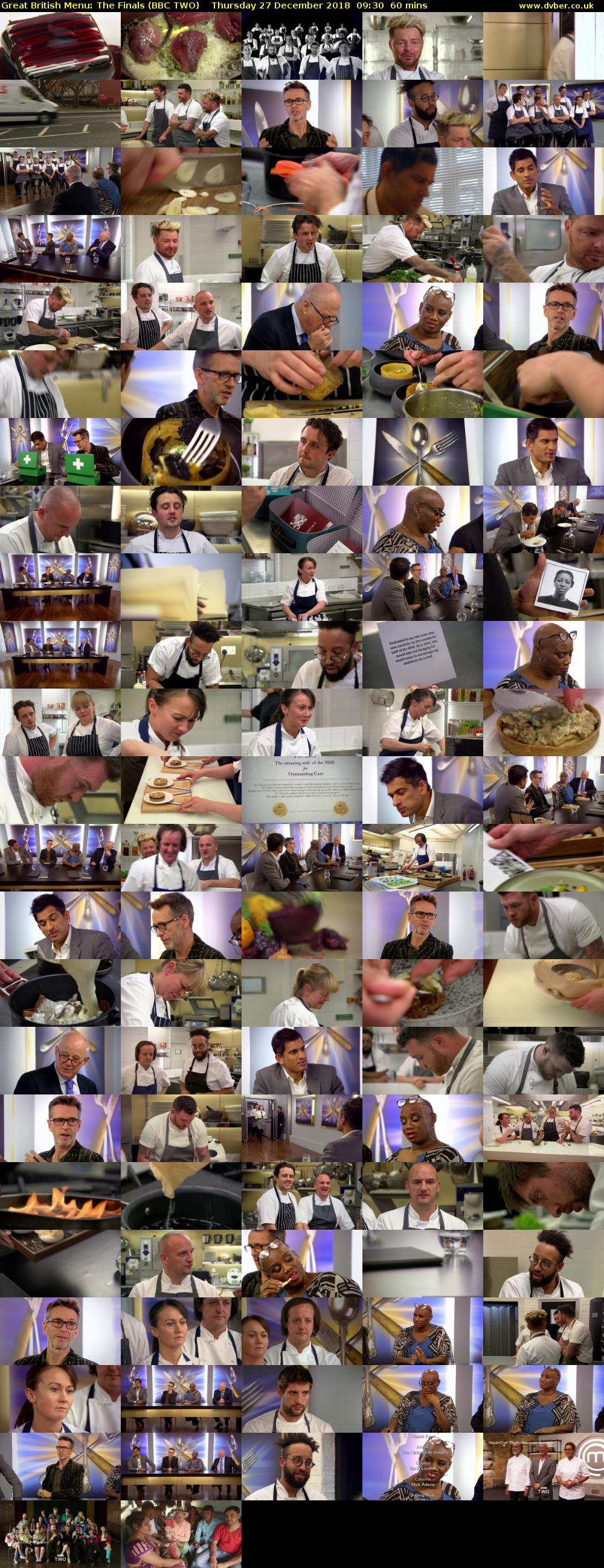 Great British Menu: The Finals (BBC TWO) Thursday 27 December 2018 09:30 - 10:30