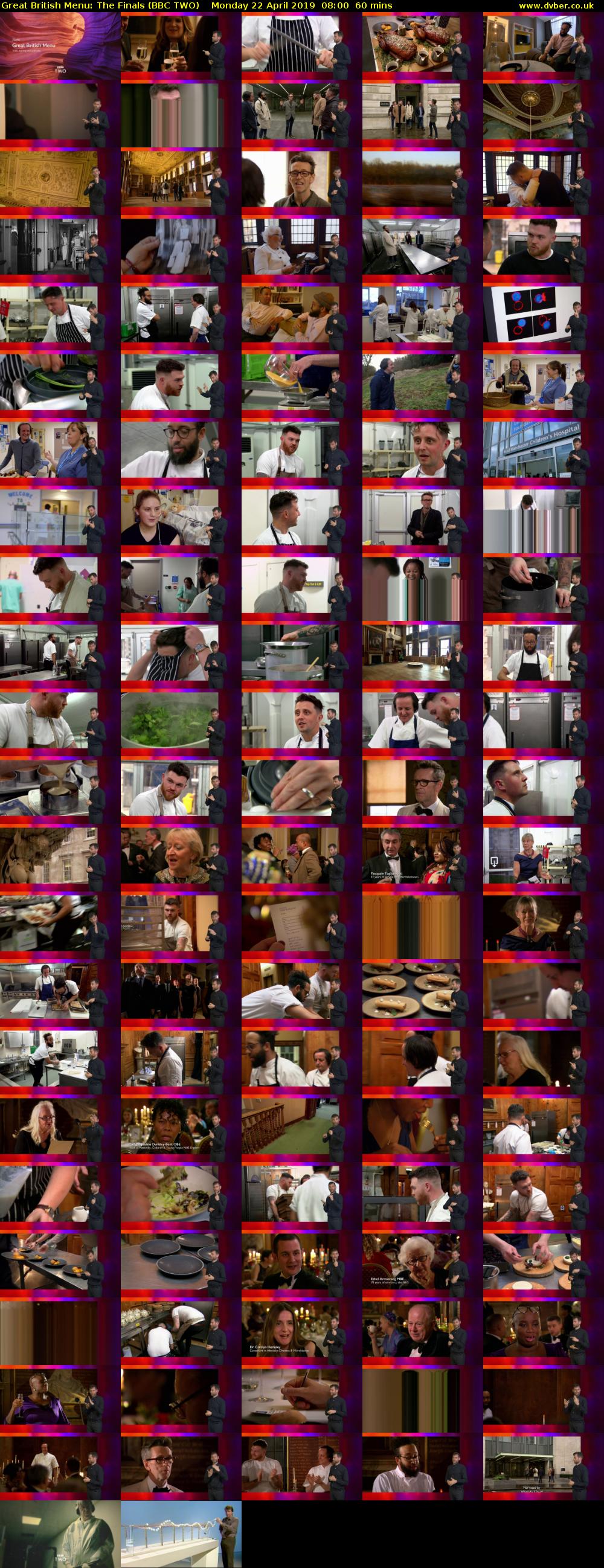Great British Menu: The Finals (BBC TWO) Monday 22 April 2019 08:00 - 09:00
