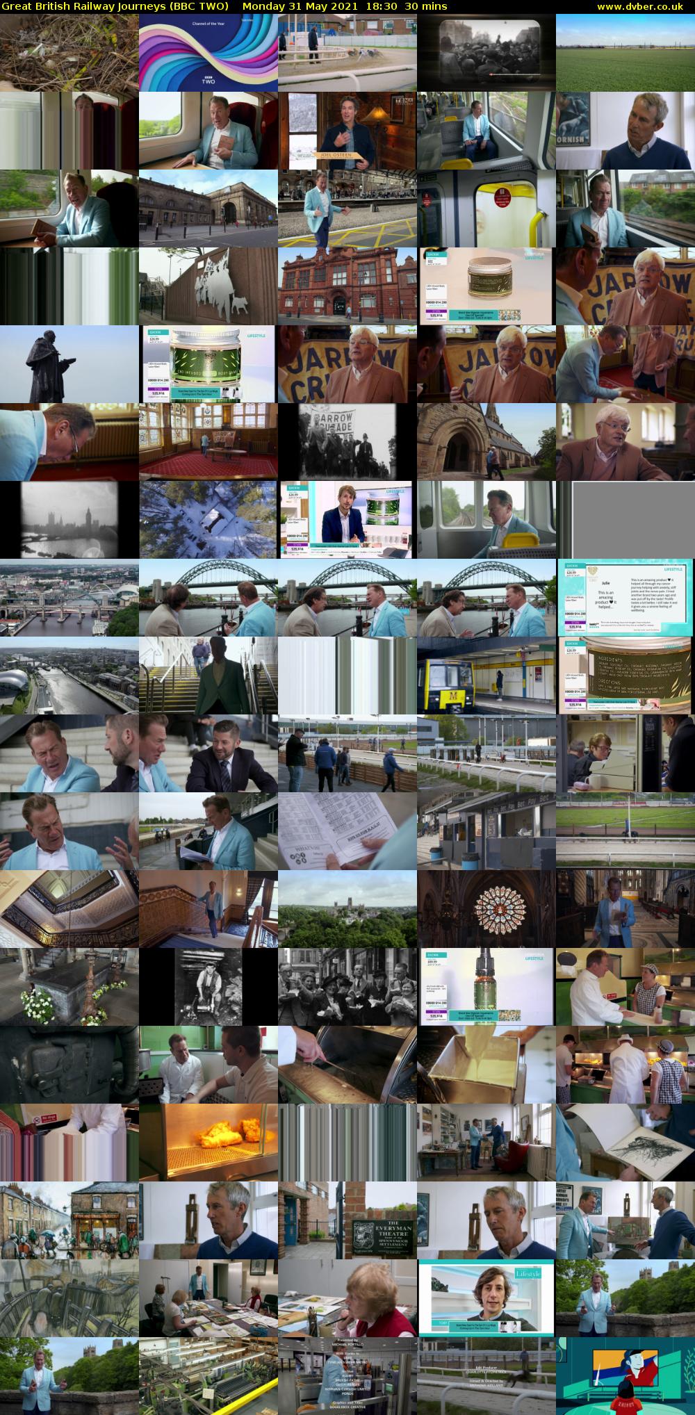 Great British Railway Journeys (BBC TWO) Monday 31 May 2021 18:30 - 19:00