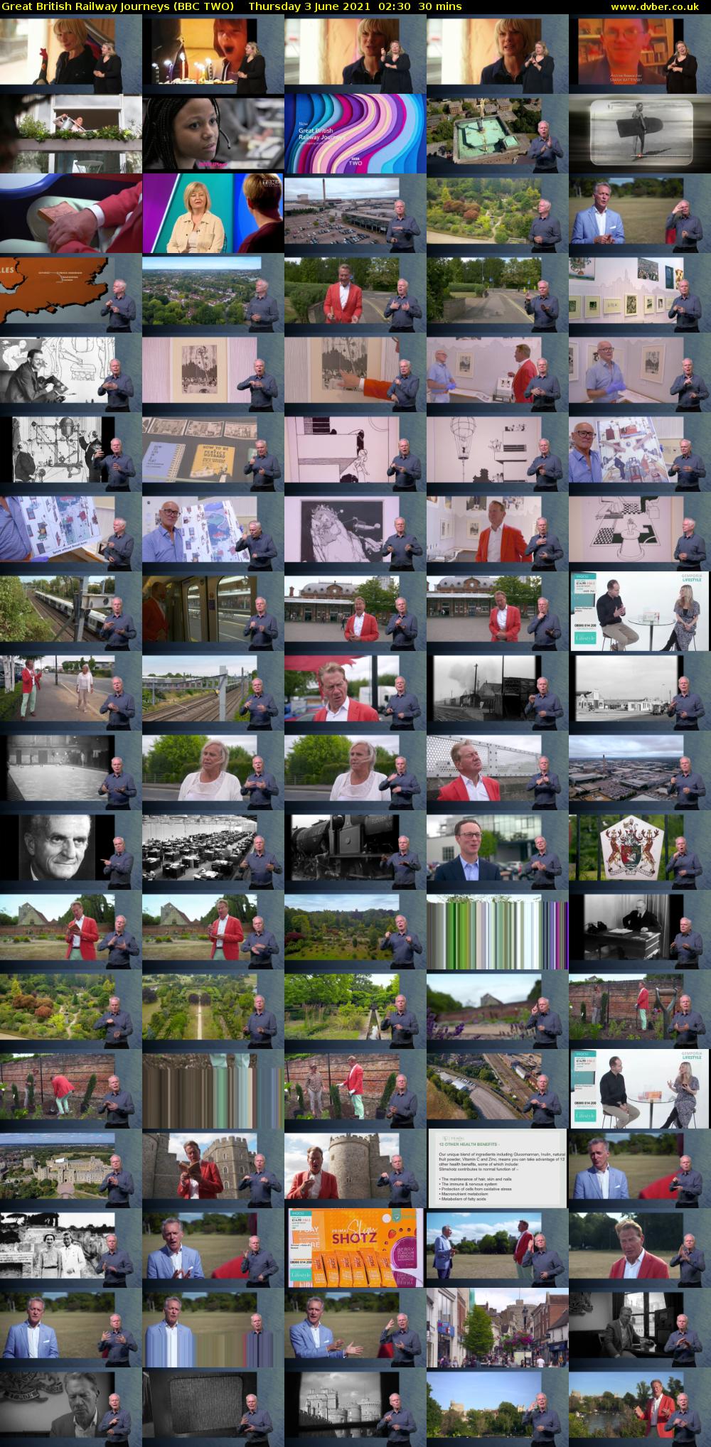 Great British Railway Journeys (BBC TWO) Thursday 3 June 2021 02:30 - 03:00