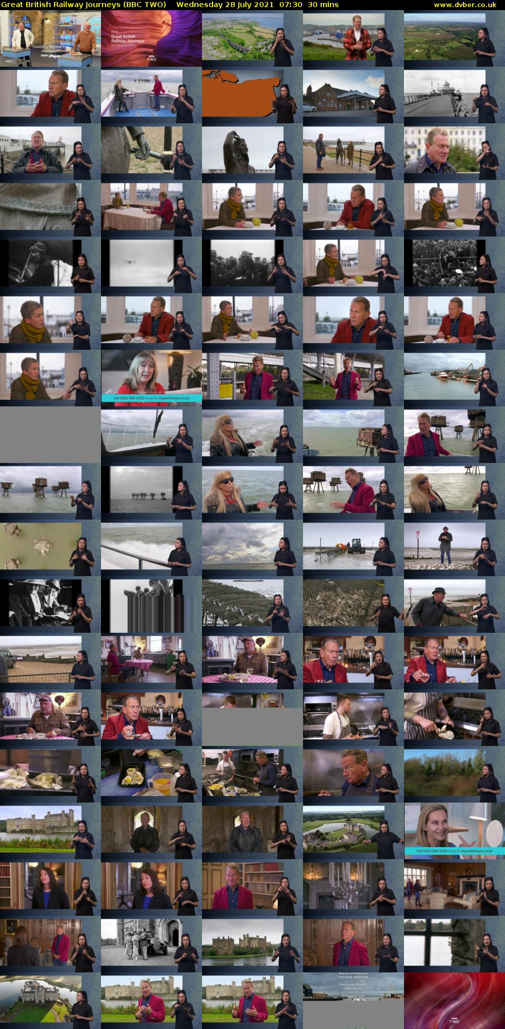 Great British Railway Journeys (BBC TWO) Wednesday 28 July 2021 07:30 - 08:00