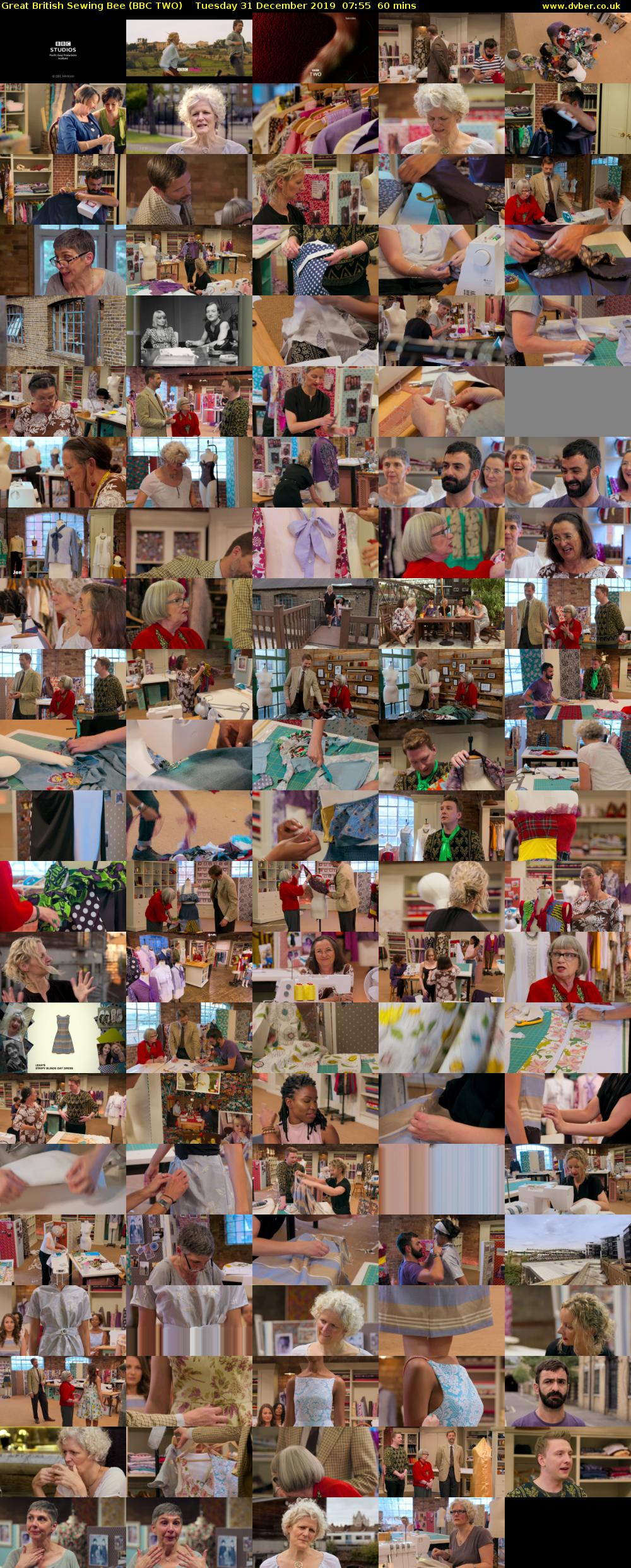 Great British Sewing Bee (BBC TWO) Tuesday 31 December 2019 07:55 - 08:55