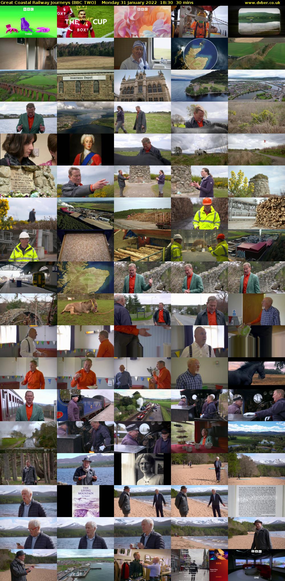 Great Coastal Railway Journeys (BBC TWO) Monday 31 January 2022 18:30 - 19:00