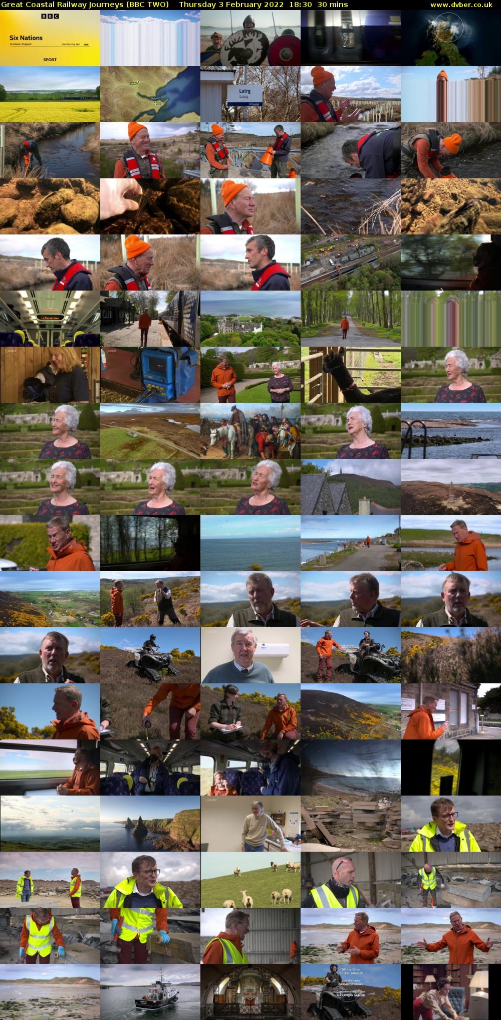Great Coastal Railway Journeys (BBC TWO) Thursday 3 February 2022 18:30 - 19:00