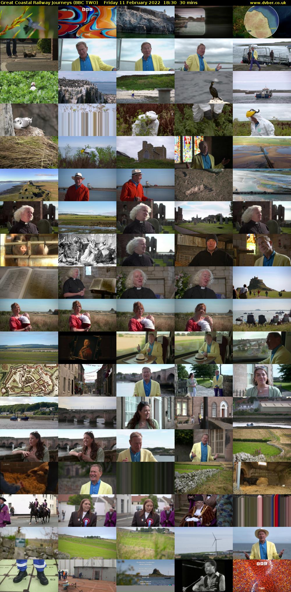 Great Coastal Railway Journeys (BBC TWO) Friday 11 February 2022 18:30 - 19:00