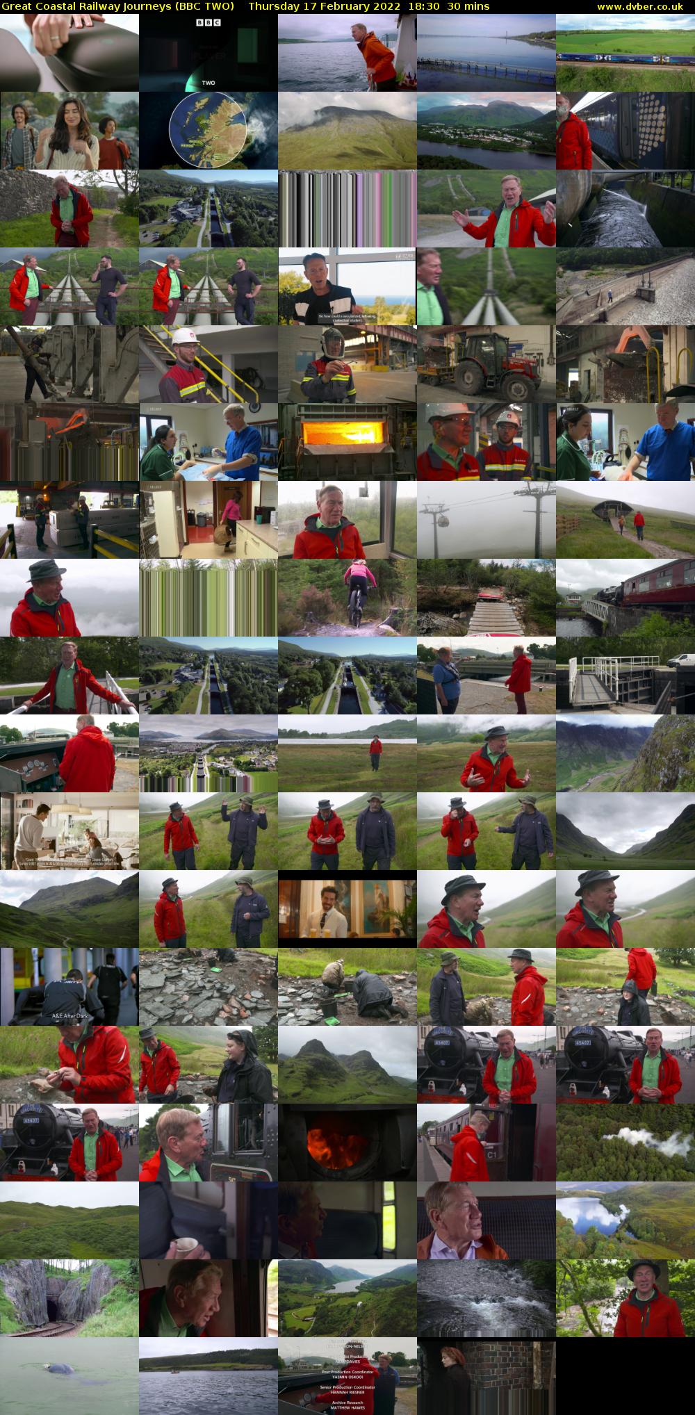Great Coastal Railway Journeys (BBC TWO) Thursday 17 February 2022 18:30 - 19:00