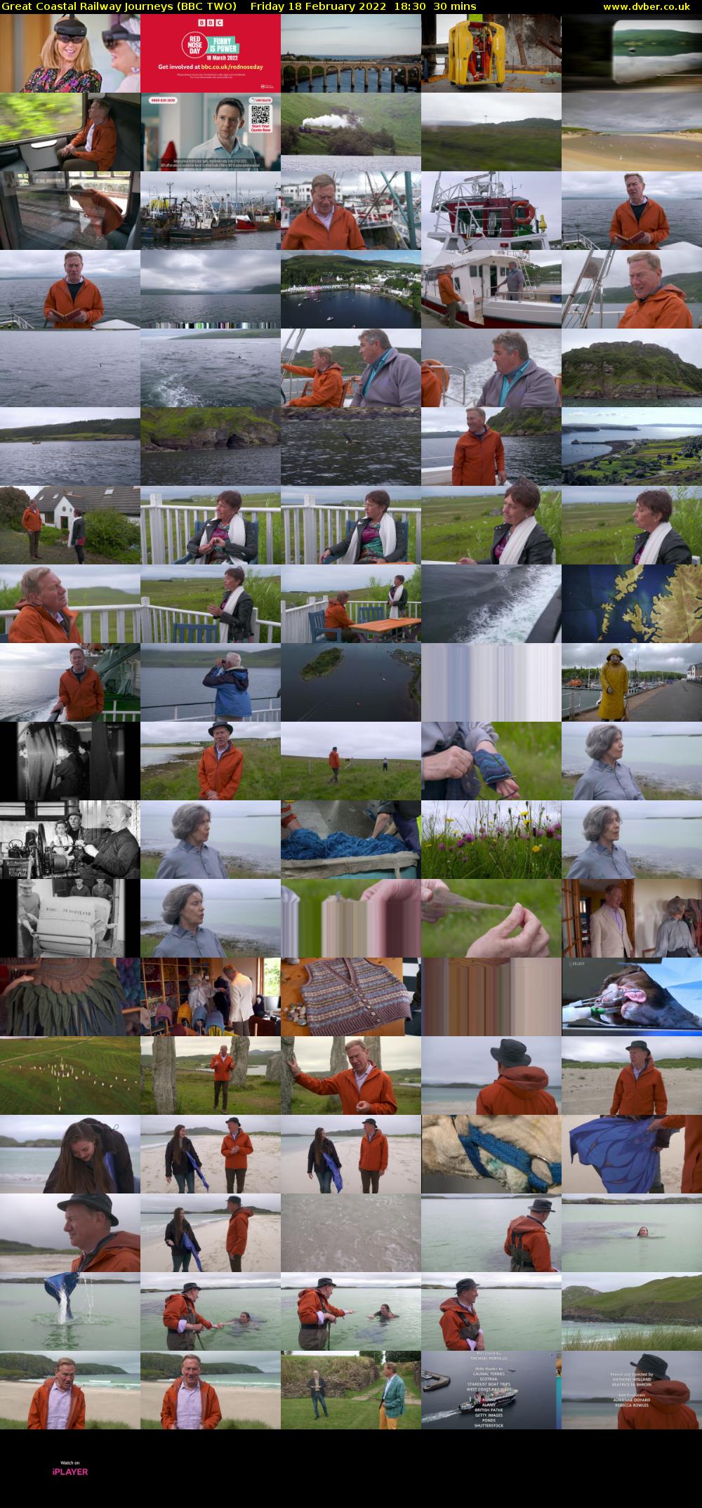 Great Coastal Railway Journeys (BBC TWO) Friday 18 February 2022 18:30 - 19:00
