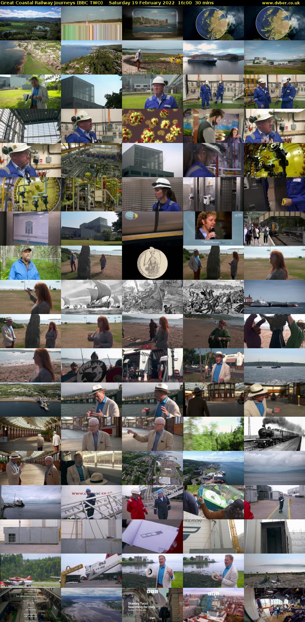 Great Coastal Railway Journeys (BBC TWO) Saturday 19 February 2022 16:00 - 16:30