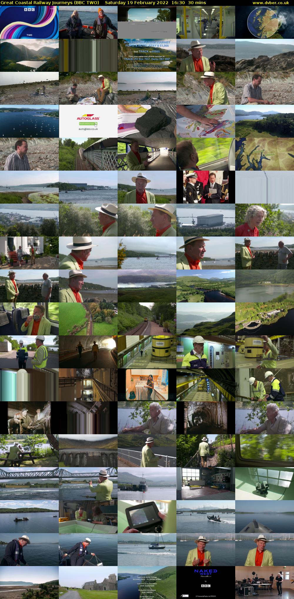 Great Coastal Railway Journeys (BBC TWO) Saturday 19 February 2022 16:30 - 17:00