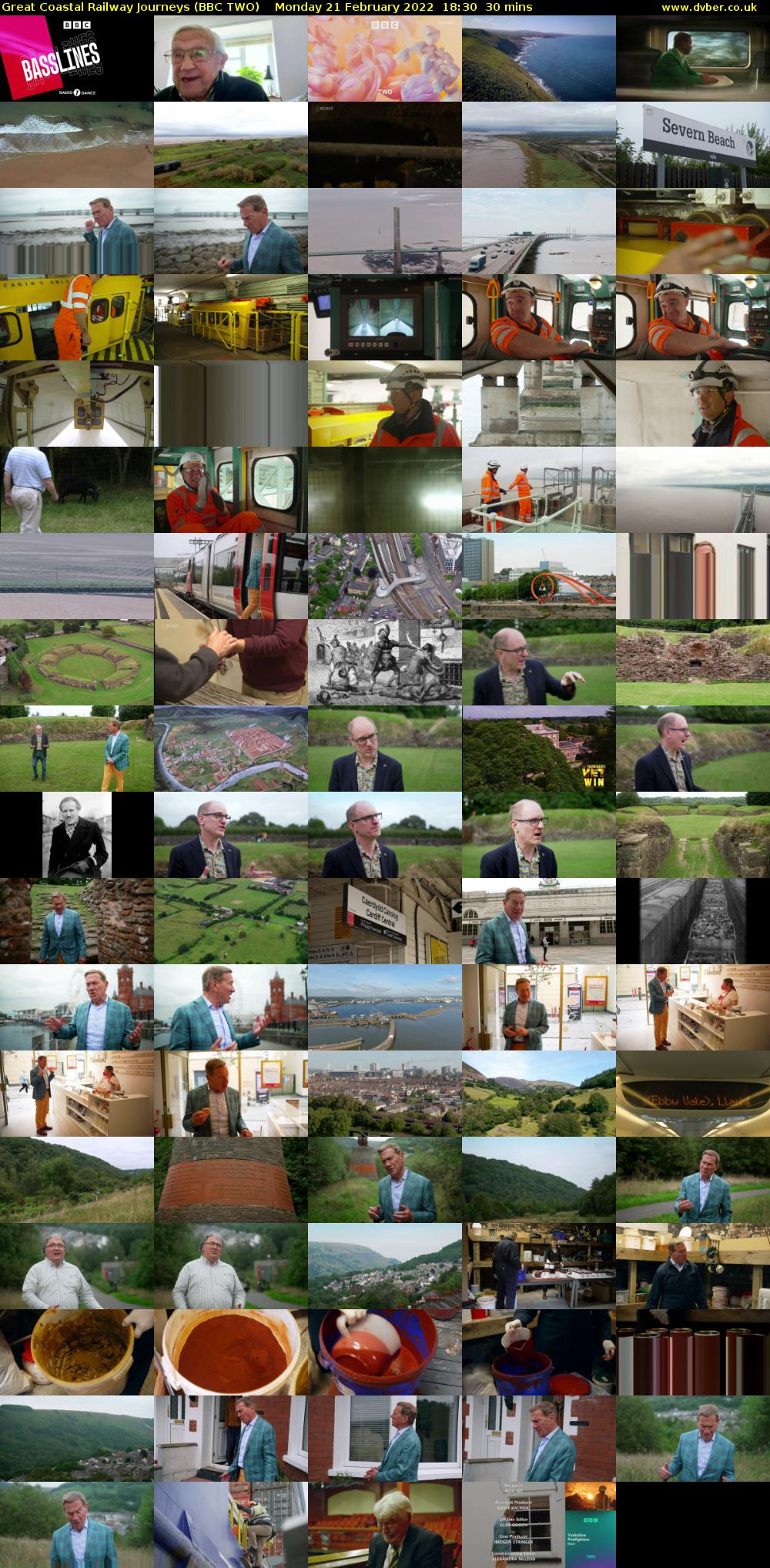 Great Coastal Railway Journeys (BBC TWO) Monday 21 February 2022 18:30 - 19:00