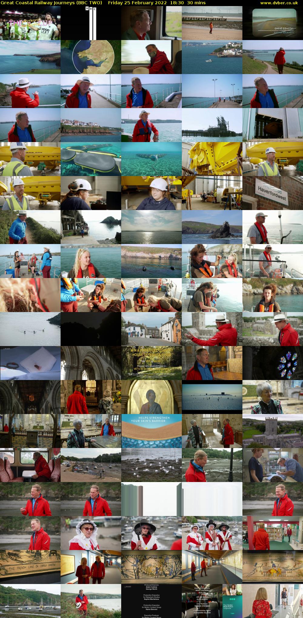 Great Coastal Railway Journeys (BBC TWO) Friday 25 February 2022 18:30 - 19:00