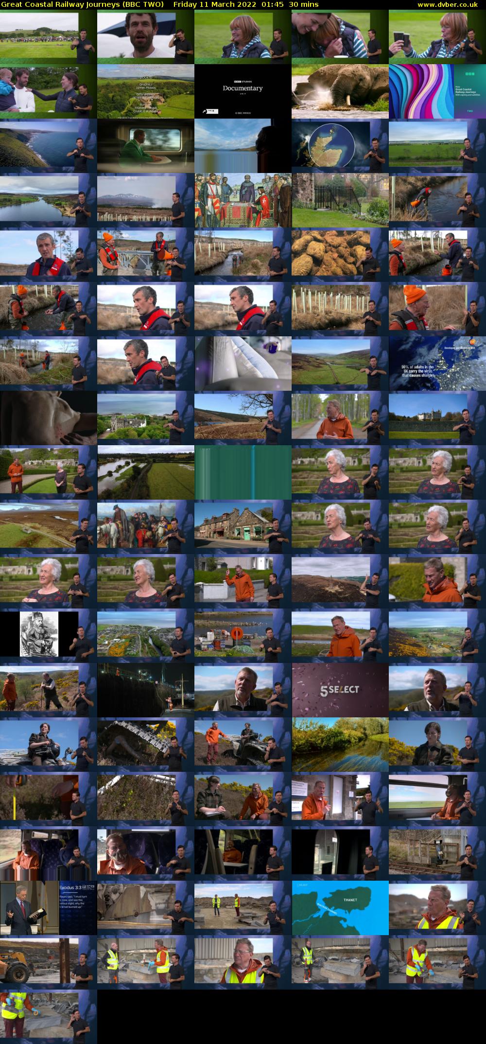 Great Coastal Railway Journeys (BBC TWO) Friday 11 March 2022 01:45 - 02:15