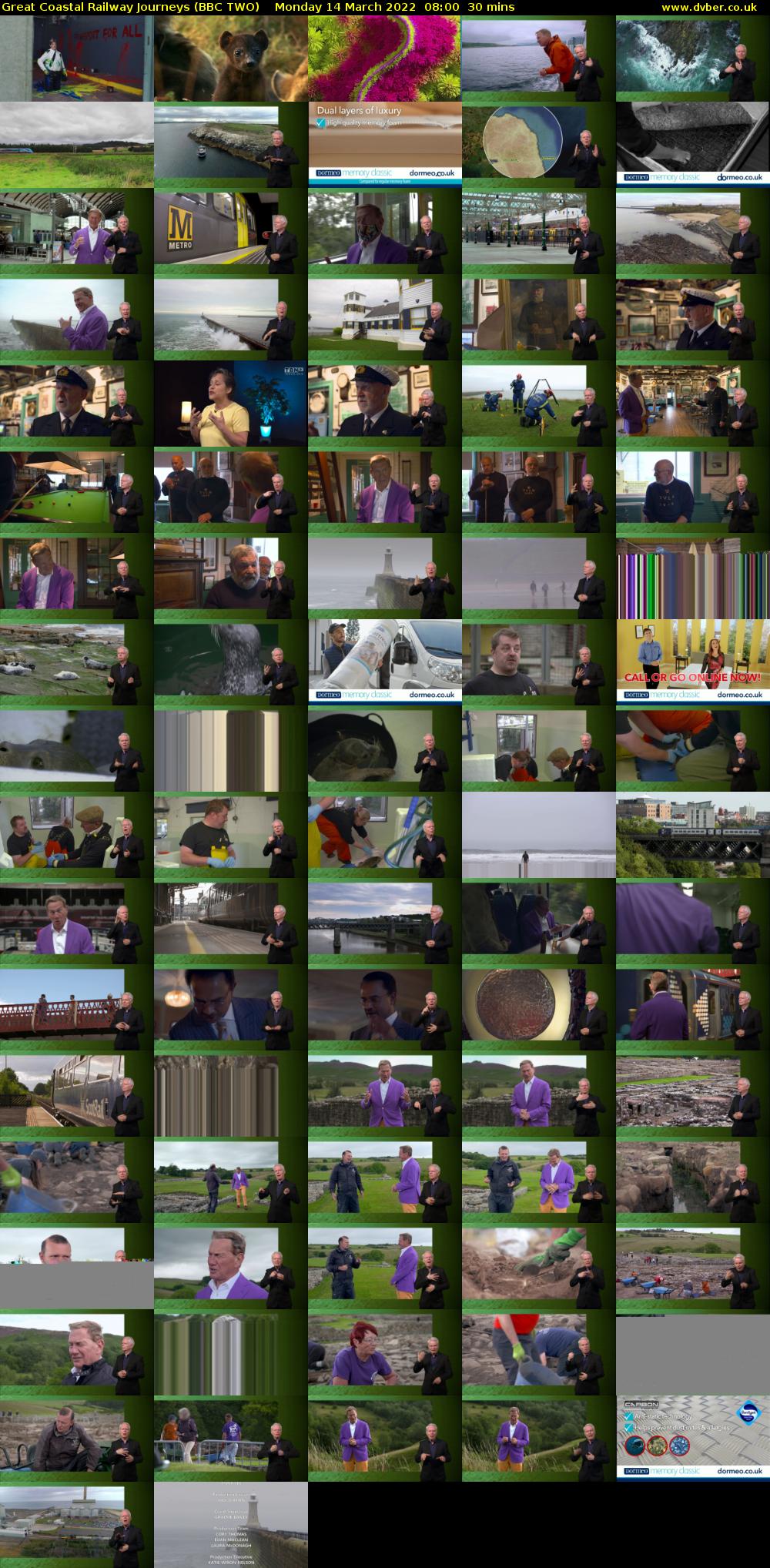 Great Coastal Railway Journeys (BBC TWO) Monday 14 March 2022 08:00 - 08:30