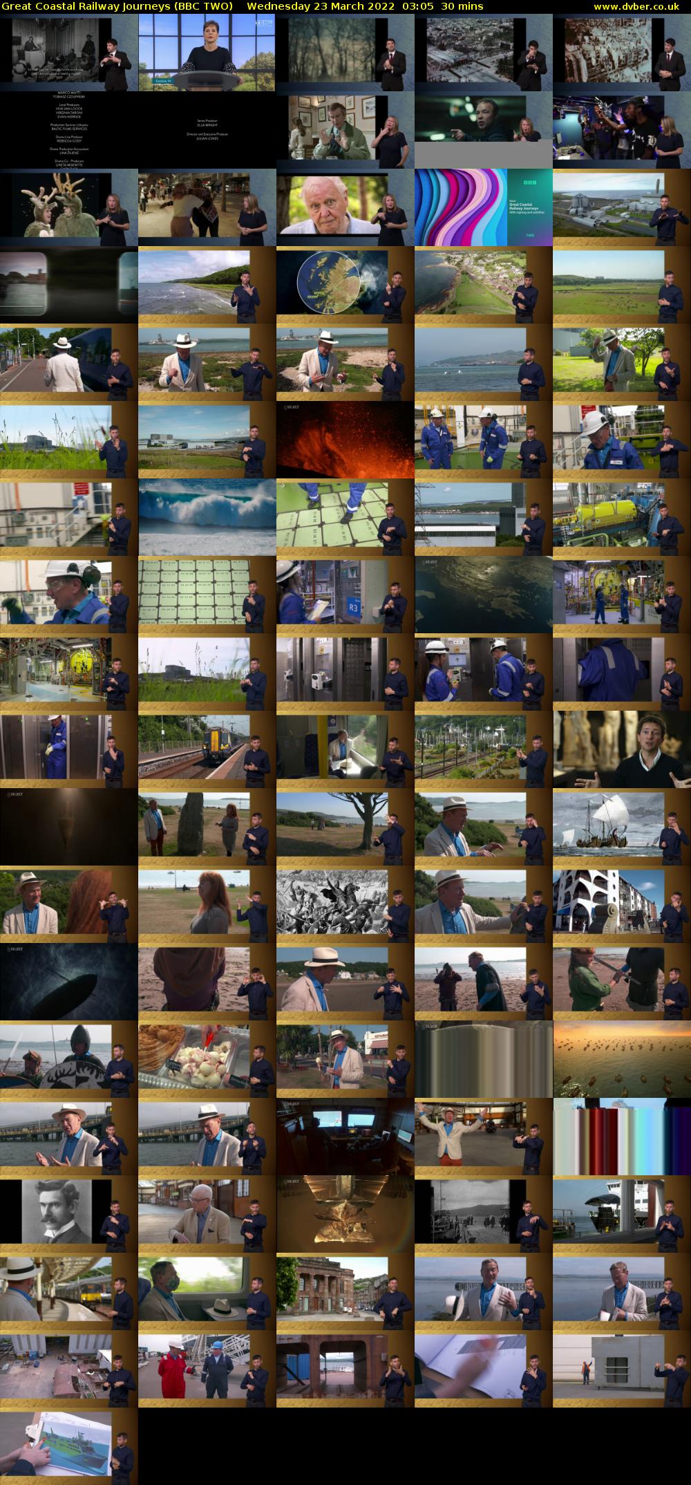 Great Coastal Railway Journeys (BBC TWO) Wednesday 23 March 2022 03:05 - 03:35