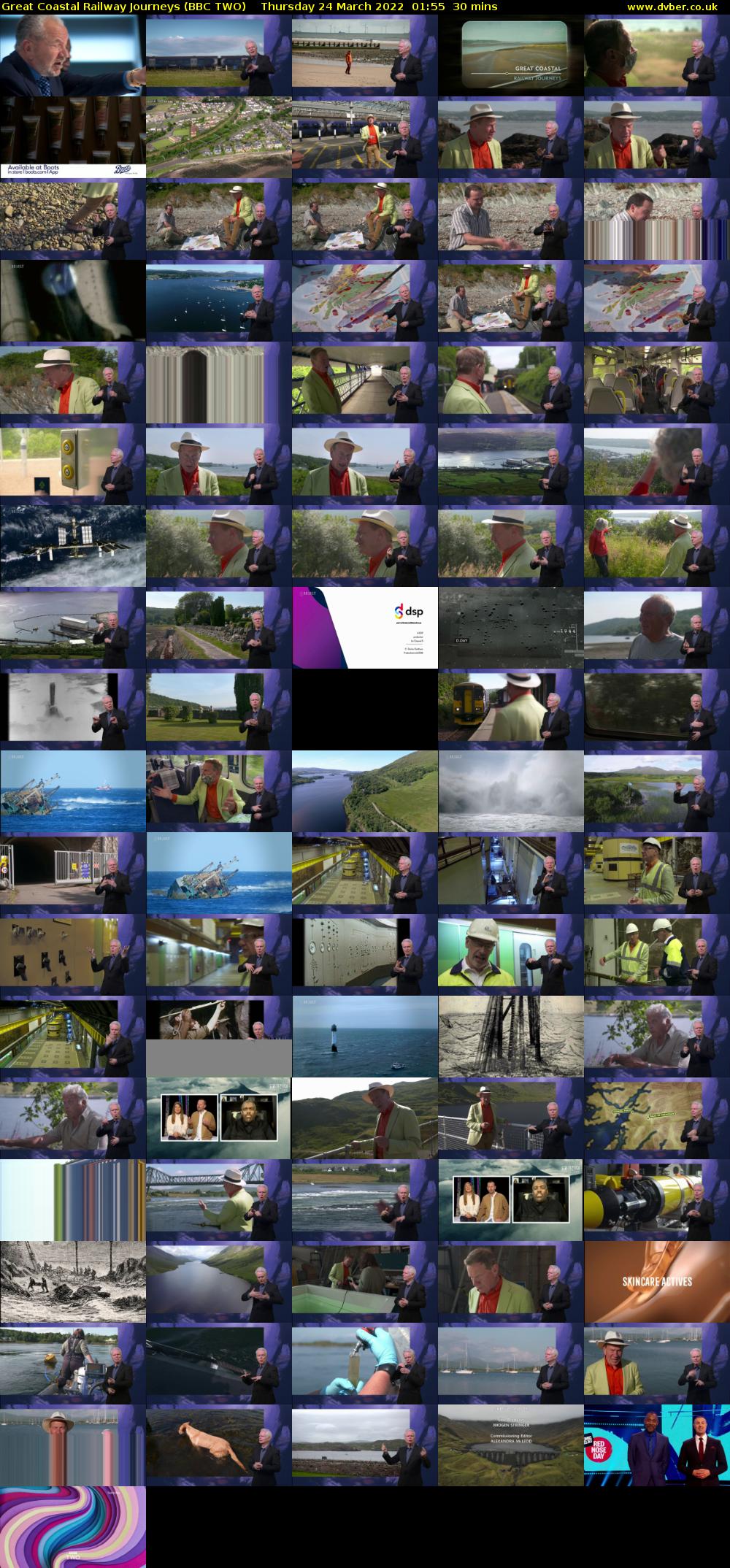 Great Coastal Railway Journeys (BBC TWO) Thursday 24 March 2022 01:55 - 02:25
