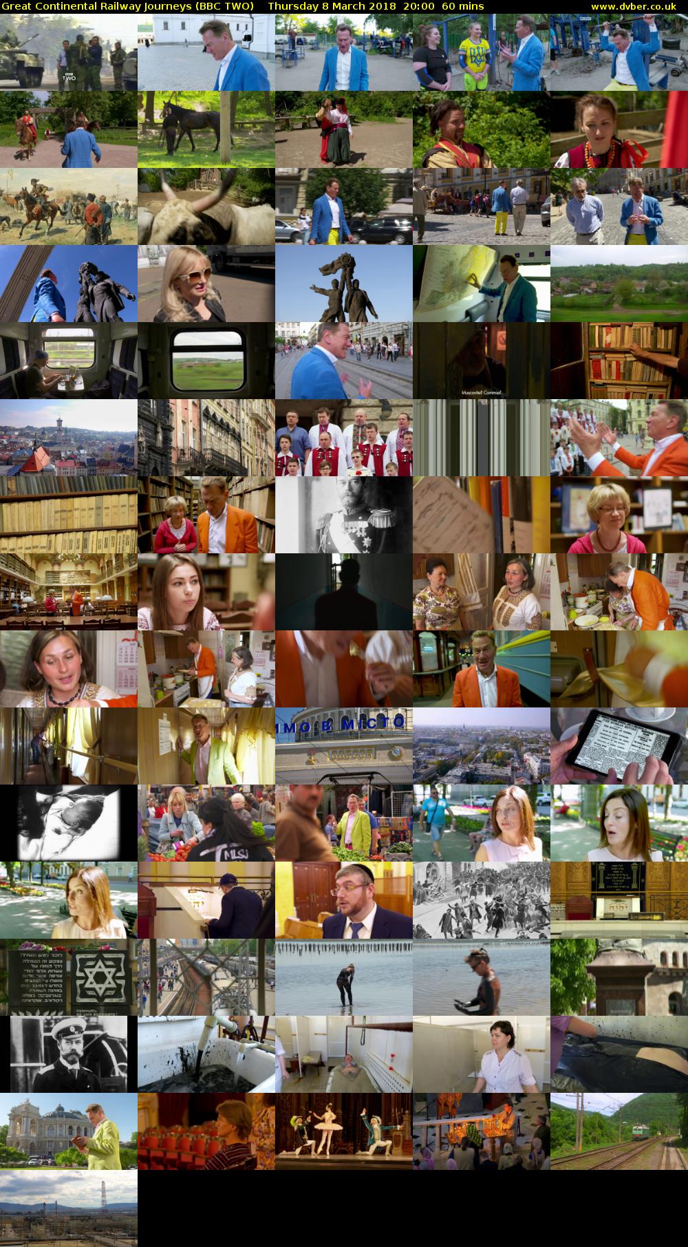 Great Continental Railway Journeys (BBC TWO) Thursday 8 March 2018 20:00 - 21:00