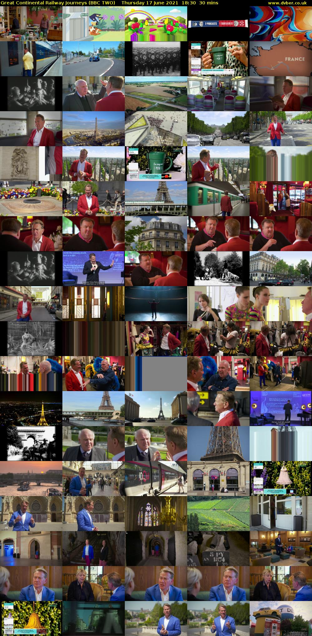 Great Continental Railway Journeys (BBC TWO) Thursday 17 June 2021 18:30 - 19:00