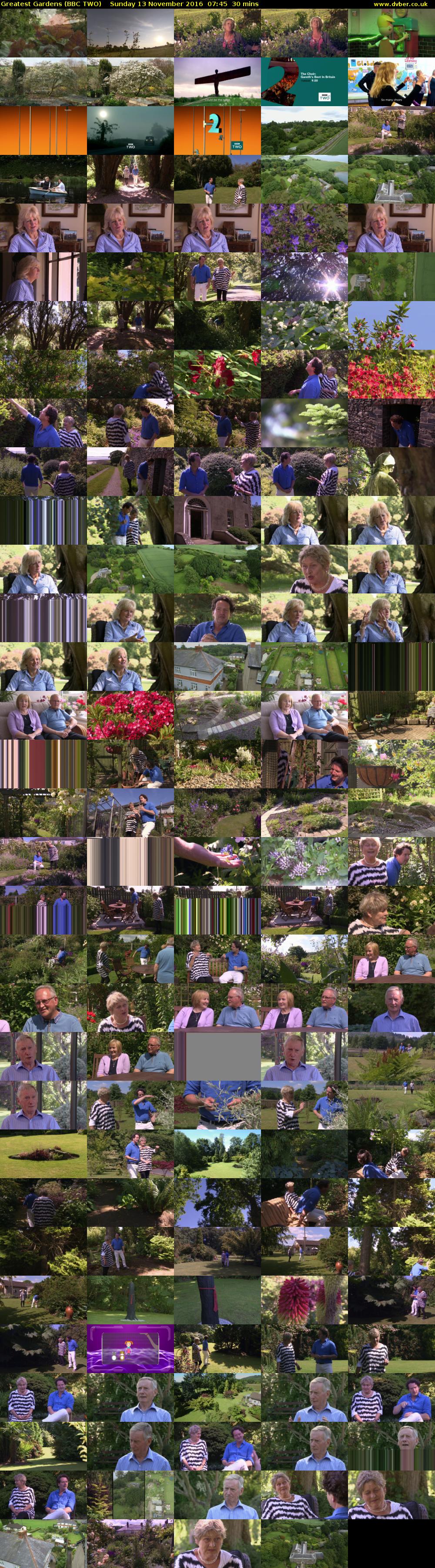 Greatest Gardens (BBC TWO) Sunday 13 November 2016 07:45 - 08:15