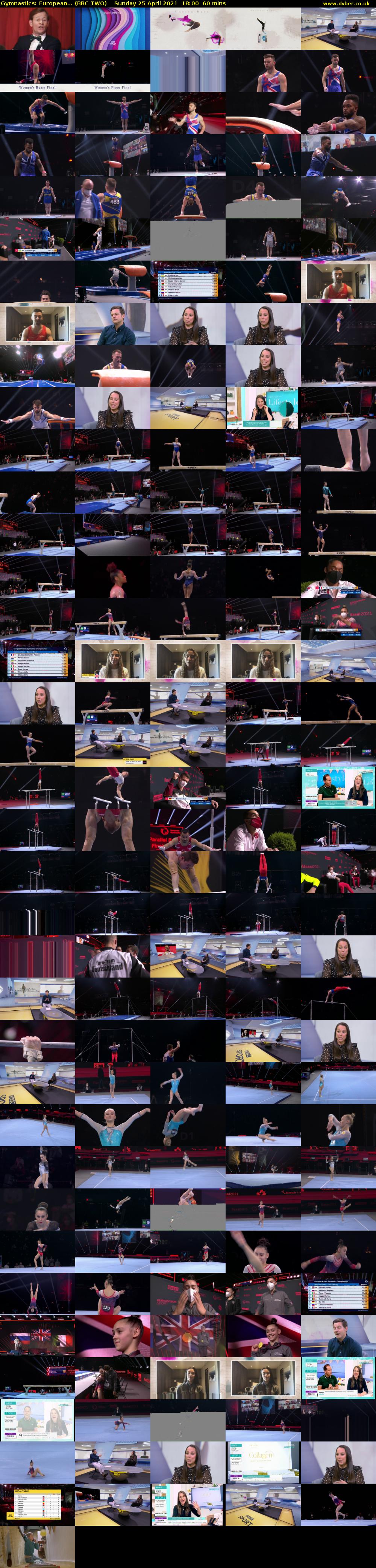 Gymnastics: European... (BBC TWO) Sunday 25 April 2021 18:00 - 19:00