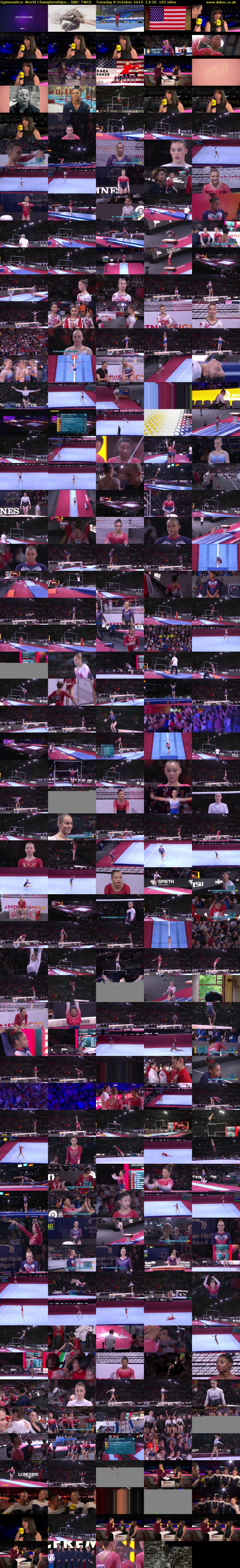 Gymnastics: World Championships... (BBC TWO) Tuesday 8 October 2019 13:30 - 16:15