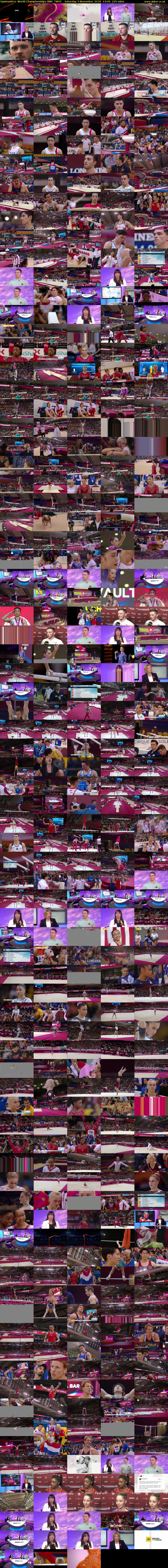Gymnastics: World Championships (BBC TWO) Saturday 3 November 2018 13:00 - 16:45