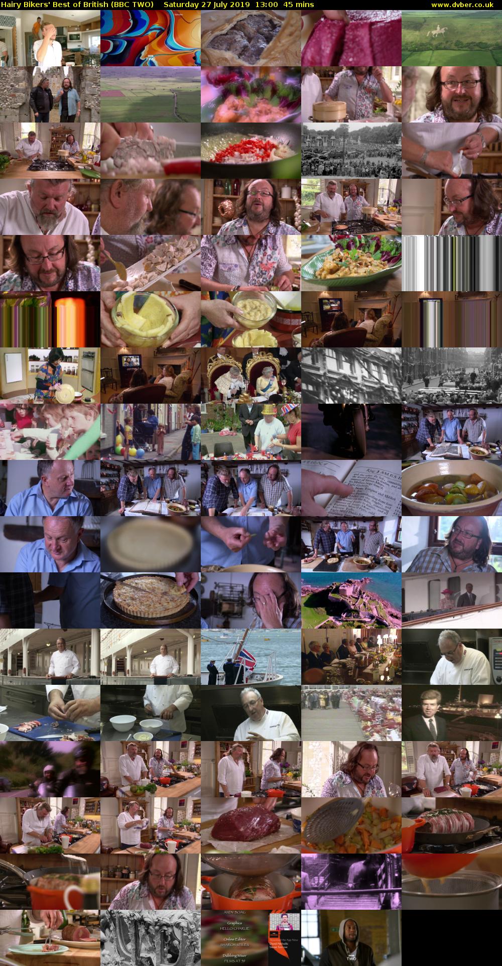 Hairy Bikers' Best of British (BBC TWO) Saturday 27 July 2019 13:00 - 13:45