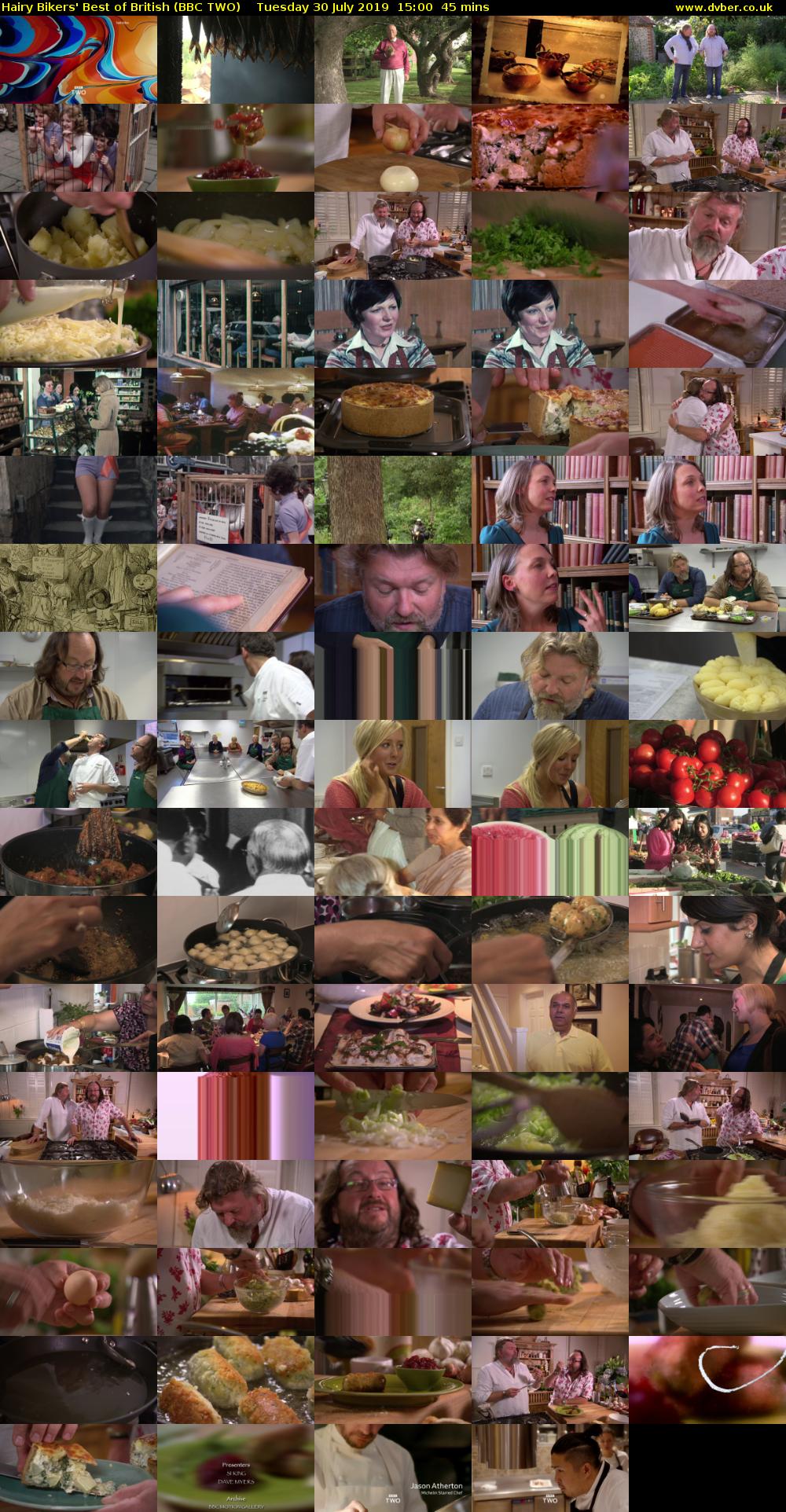 Hairy Bikers' Best of British (BBC TWO) Tuesday 30 July 2019 15:00 - 15:45
